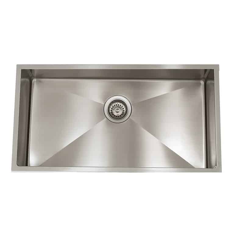 ADA 1/4" Radius 16 Gauge Kitchen Sink 28" Lenova Sinks